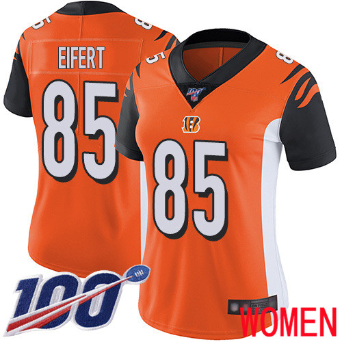 Cincinnati Bengals Limited Orange Women Tyler Eifert Alternate Jersey NFL Footballl 85 100th Season Vapor Untouchable